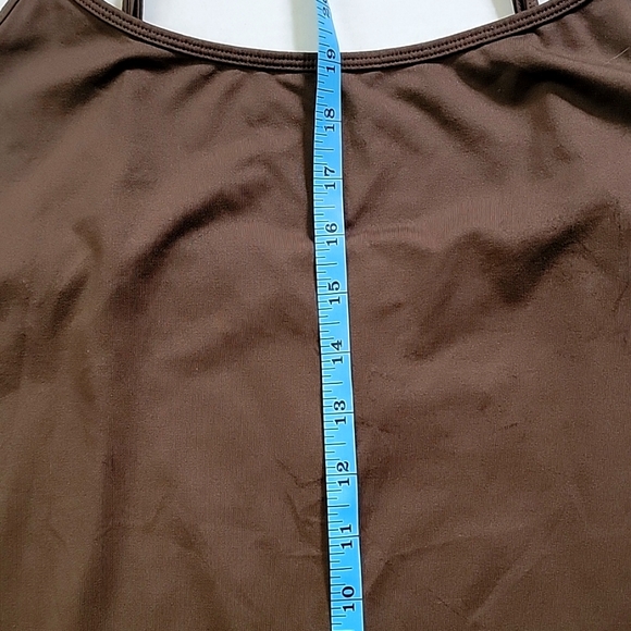 Lane Bryant Tank Top Layering Cami  Brown Adjustable Straps 14/16 - Picture 3 of 7